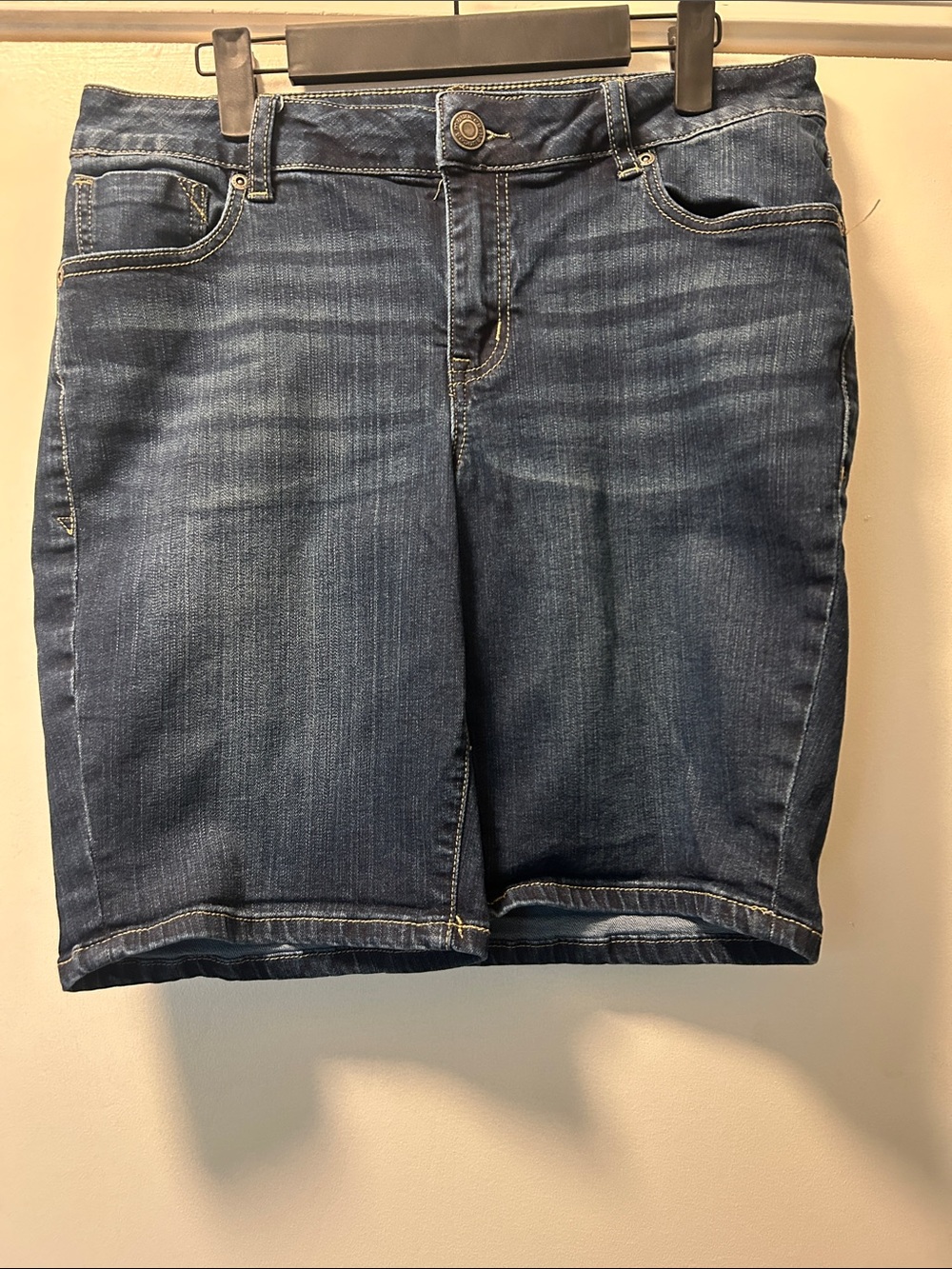 Maurices Indigo High-Rise Denim Shorts-Size 10